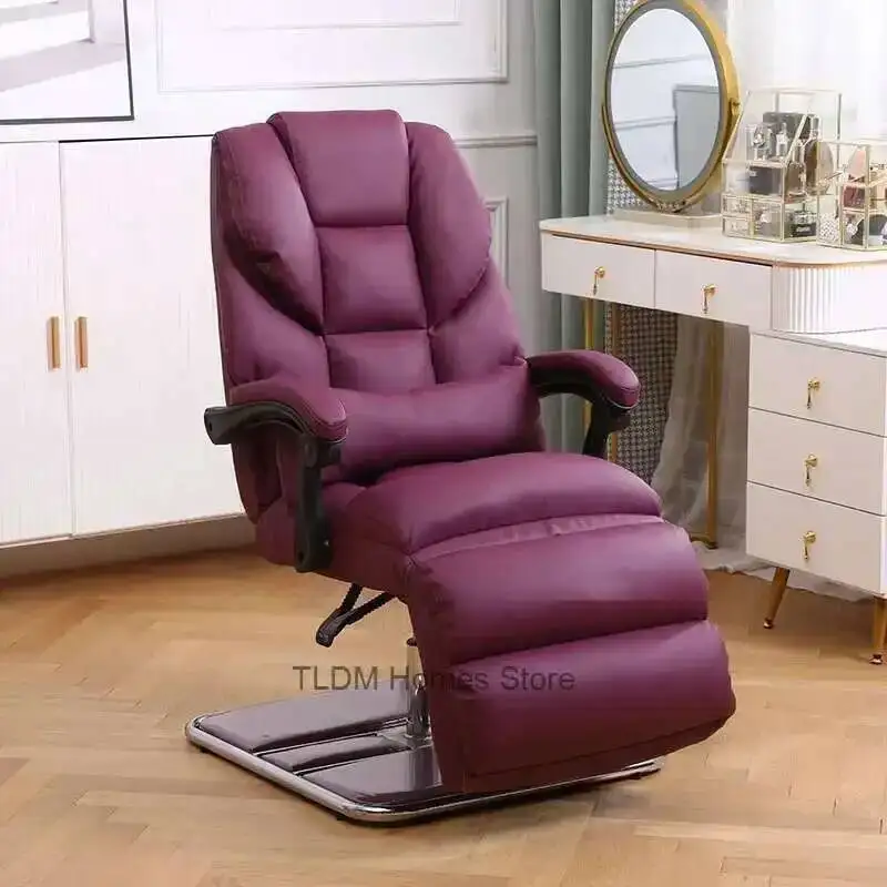 Hydraulic Leg Barber Shop Chair Reclining And Lifting Beauty Chair Beauty Salon Comfortable Tattoo Chair 의자 Hair Salon Furniture