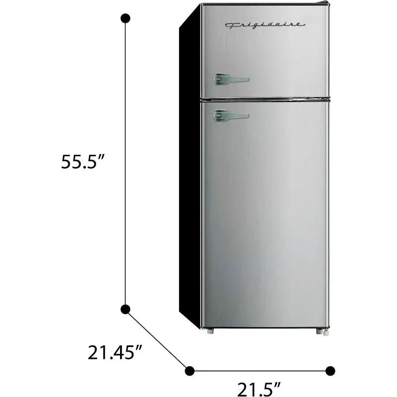 QWFrigidaire EFR751,2 By Apartment Size Refrigerator with Freezer,7.5 cu ft,Platinum Series,Stainless Steel