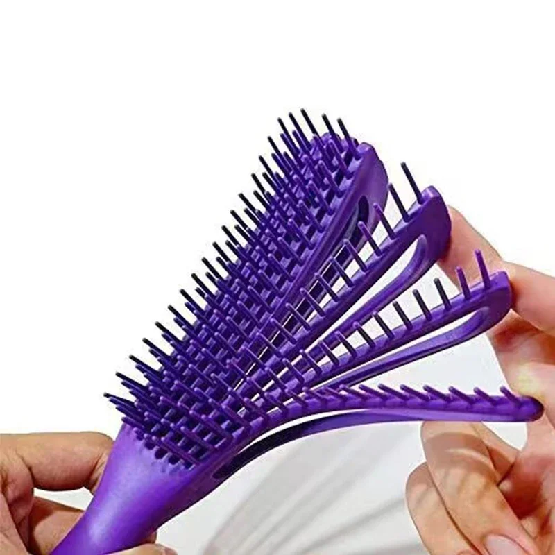 1pc pettine da massaggio a otto artigli colore casuale facile non groviglio liscio quotidiano cura dei capelli strumento per lo styling anti-groviglio per le donne