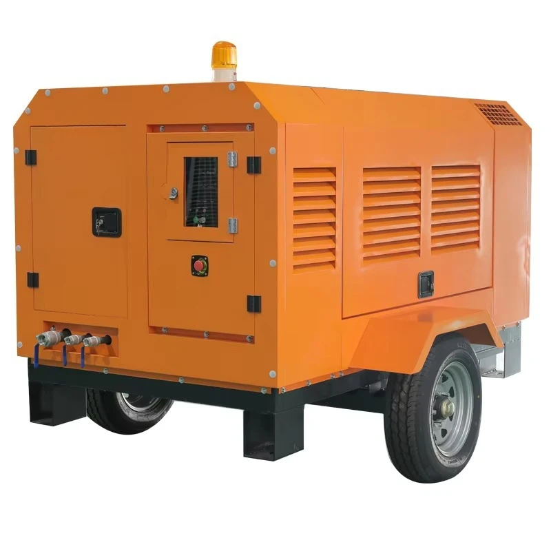 Mobile Air Compressors 7/8/10 Bar For Sale For Drilling Rig/mining/sandblasting