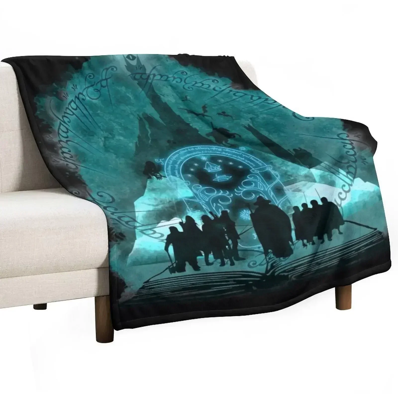 The Fellowship of the Ring Throw Blanket funny gift for sofa Blankets