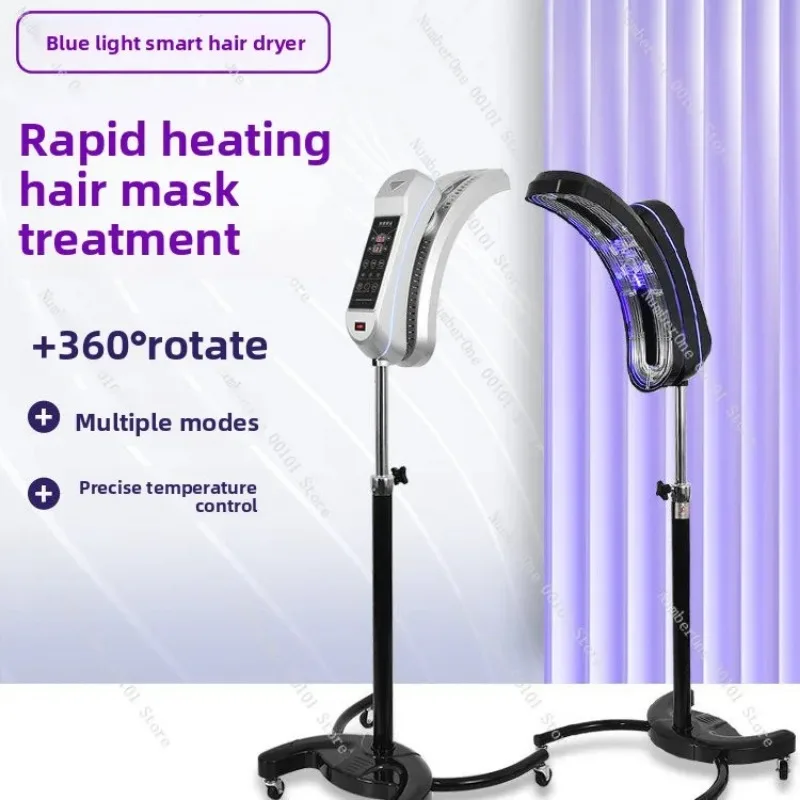 2000W Constant Temp Infrared Salon Hair Heater Stand, Hot Air Styling Dryer Machine for Barber Shop Hair Perm & Color Treatment
