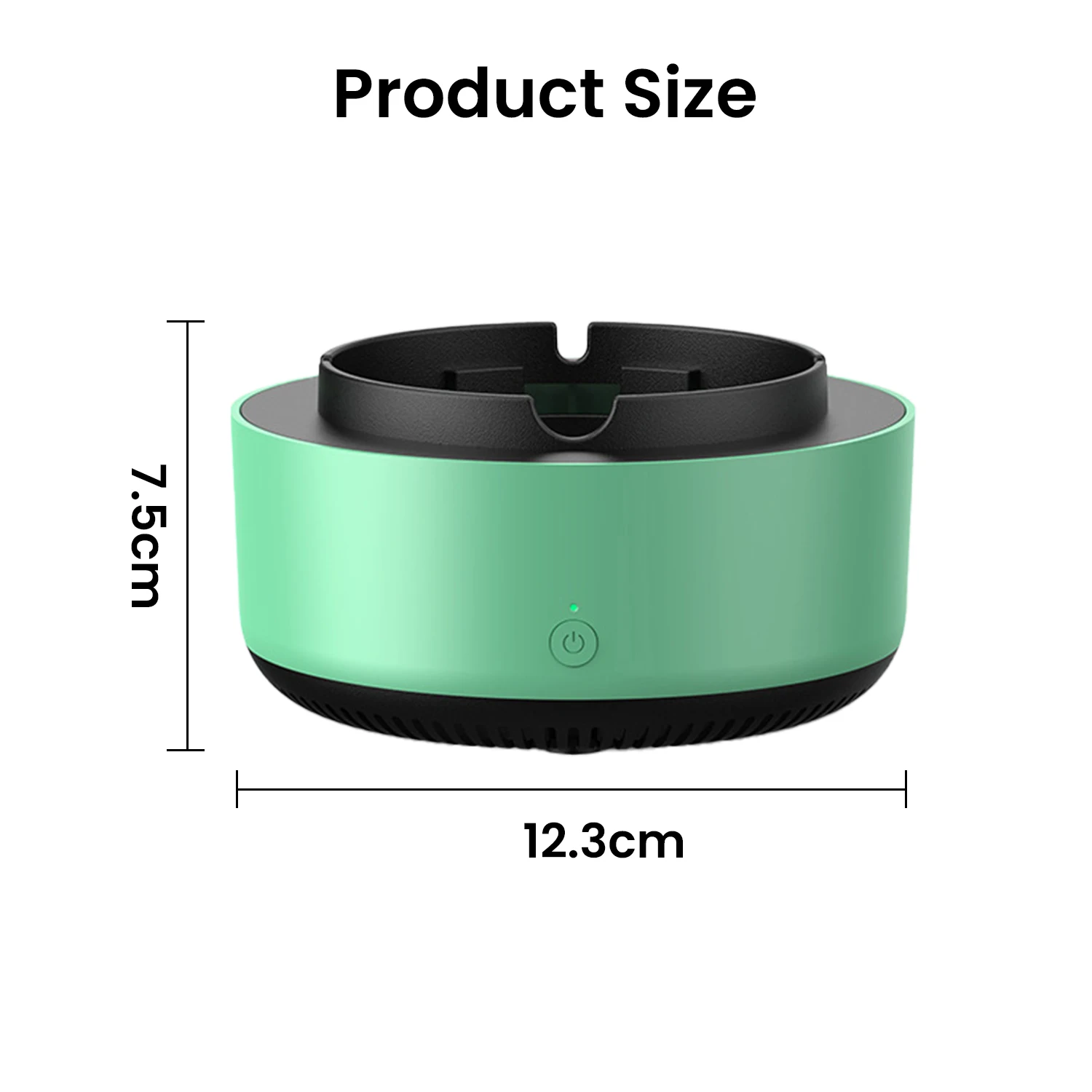 Multifunctional Ashtray with Air Purifier Function Filtering Second-Hand Smoke Tobacco Odor Instantly Ring aromatherapy tablets