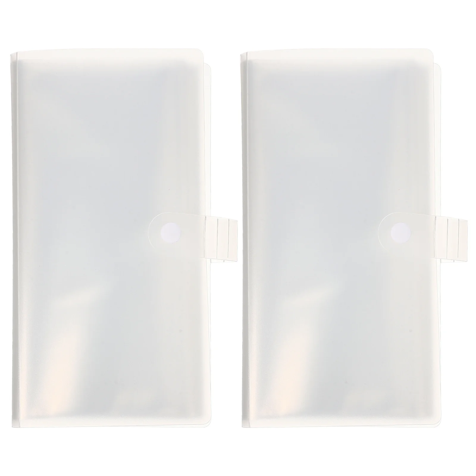 2 قطعة حامل تخزين تذاكر الطائرة ألبوم شفاف متعدد الوظائف للصور مجموعة بطاقات هدية منظم مقاوم للغبار #5