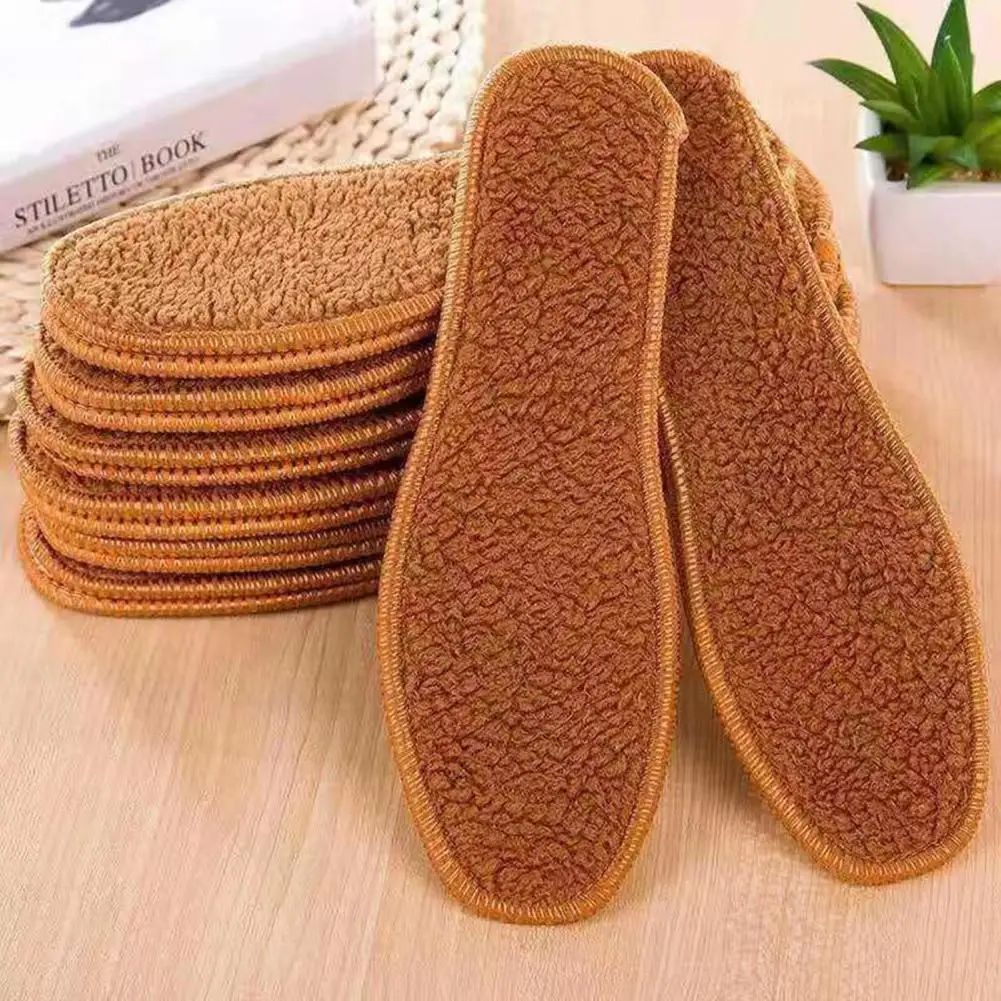 Thermal Insoles Heated for Feet Breathable Insoles Thick Warm Unisex Deodorant Shoe Pads for Winter Men Woman Thicken Warm Pads