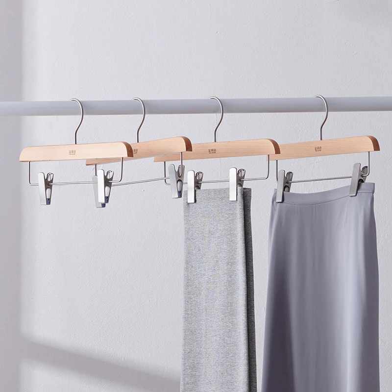 

Solid wood pants skirt clip log rack clip wooden clip