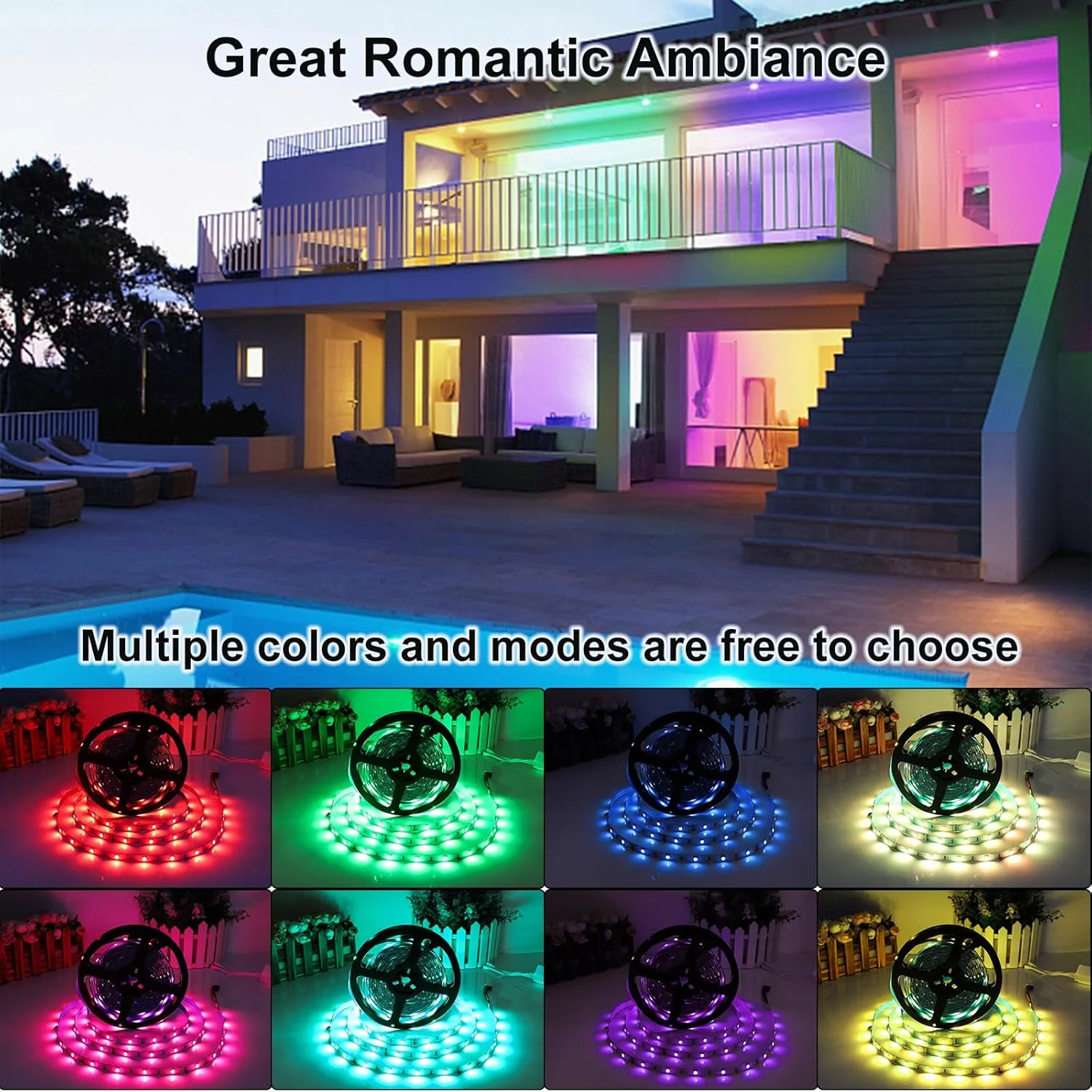 One Roll of 5050 Low Voltage 5V Rgb Color-Changing Led Strip with Three-Key Simple Controller, USB Interface, Flexible Light Str