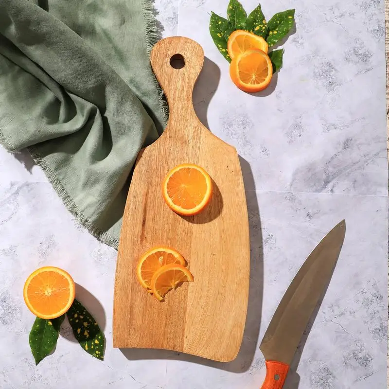 

Handmade Wooden Cutting Board for Serving and Chopping, Durable Kitchen Essential