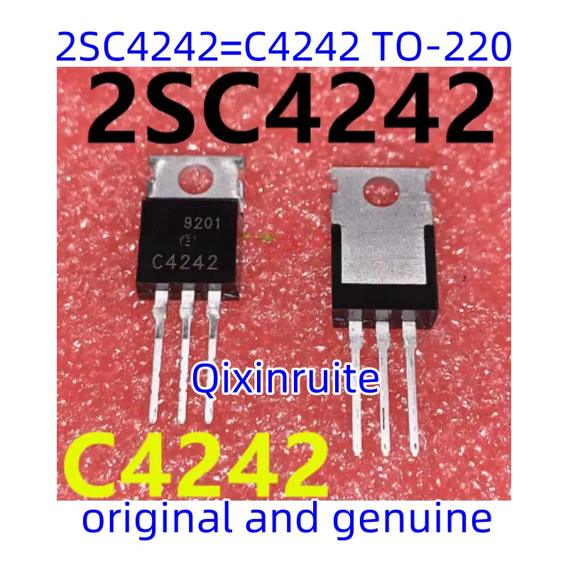 Qixinruite  New 2SC4242=C4242 TO-220 Switching Mode Series NPN Power Transistor Direct Insert Triode