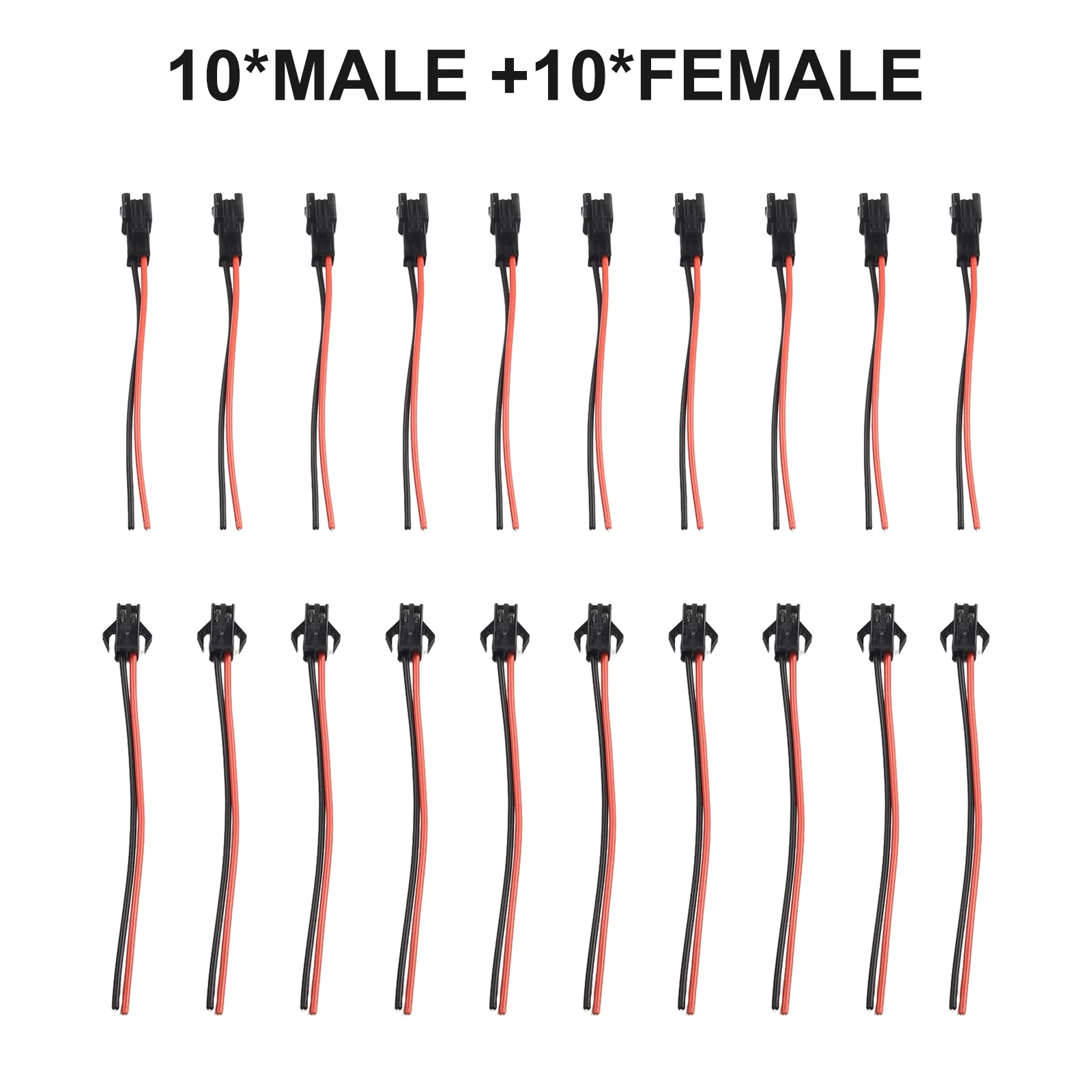5/10 Pairs 10cm JST SM 2Pin Quick Adapter Plug Socket Male To Female Wire Connector LED Strips Lamp Driver Connectors Cable