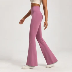 High-end Flared Yoga Leggings Yoga Pants High Waist Wide Leg Pants Bottoms Breathable Gym Casual Sports Bell Leggings Female