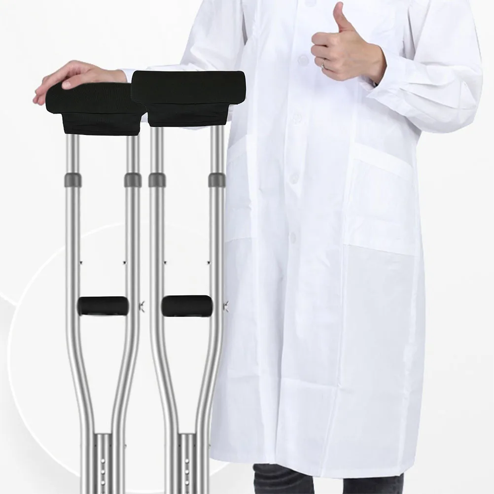 

1 set Underarm Crutch Handle Pad Memory Foam Shoulder Pads Walking Cane Accessories for Elderly Lightweight Durable