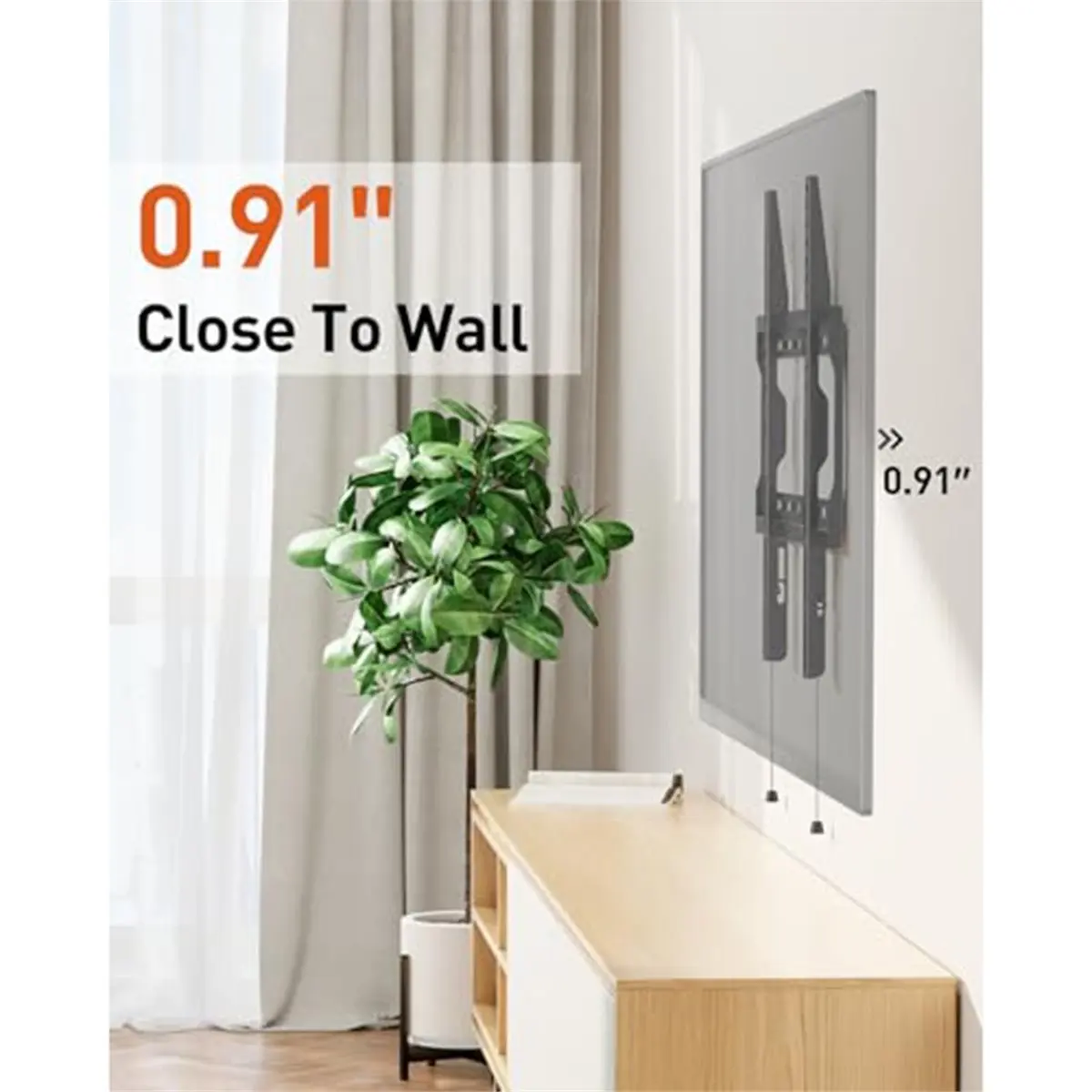 TODAY@BUY@~ Fixed TV Wall Mount Bracket, Low Profile TV Mount LED, LCD and Plasma Flat Screen TVs, Ultra Slim Tv Bracket, Max