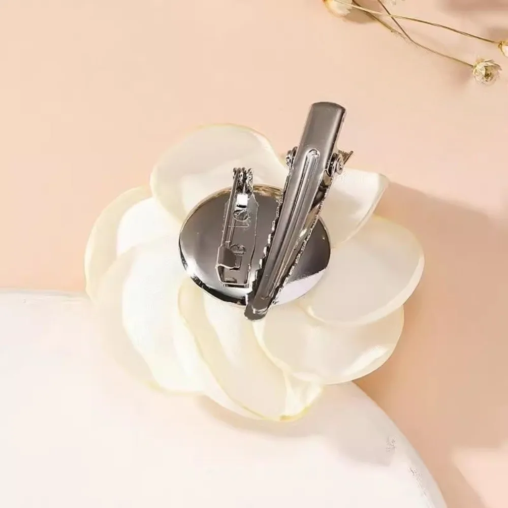 New Rose Memorial Black Brooch Black Satin DIY Handmade Badge Pin Chest Decoration Souvenir Dress Brooch Clothing Decoration