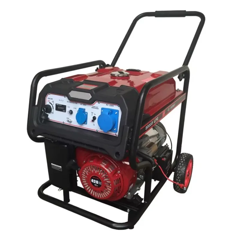 【Best-selling】  220V 380V AC 3 Phase 13HP 5500W 5000W 6KVA LPG Generator
