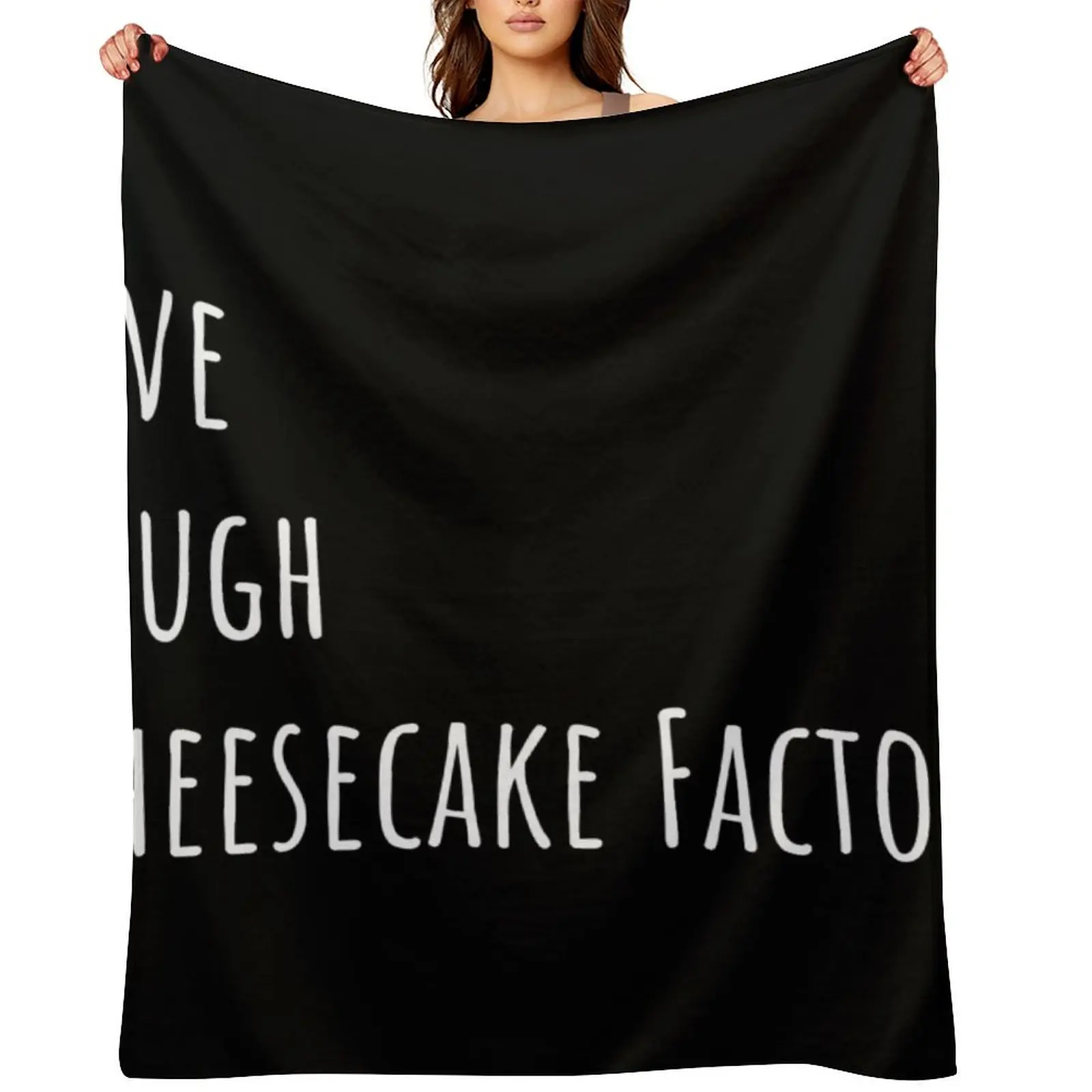 

Live Laugh Cheesecake Factory (Black) Throw Blanket Sleeping Bag Vintage Giant Sofa Multi-Purpose Blankets
