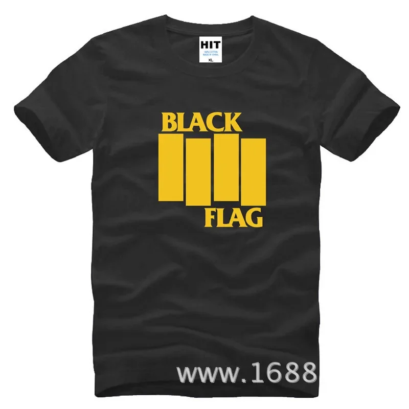 Black Flag T Shirt Men Punk Rock Band Men T-shirt Short Sleeve O-neck Cotton Camisa Masculina T Shirt top tees