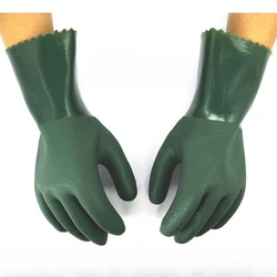 Men's Winter Warm Rubber Gloves with Wool, Thickened, Anti-freeze, Waterproof, Acid and Alaskan Resistance