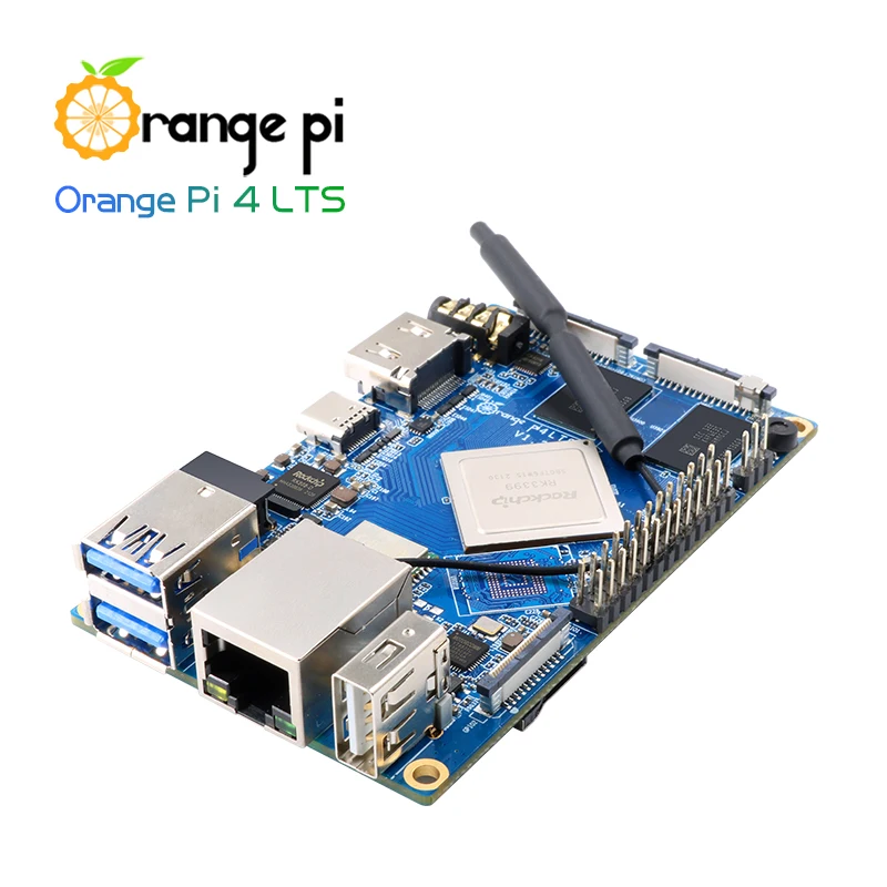 Orange Pi 4 LTS 4 GB RAM Rockchip RK3399, obsługiwane Wifi+BT5.0, Gigabit Ethernet, uruchamianie systemów operacyjnych Android, Ubuntu, Debian