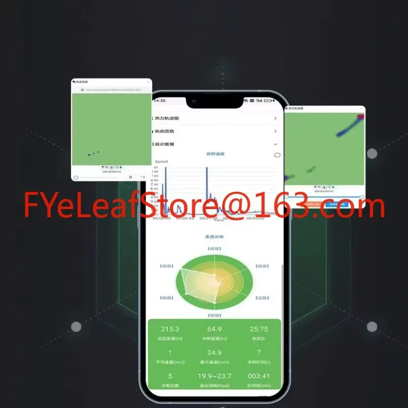 Soccer Activity Tracker App connect soccer GPS player training vest
