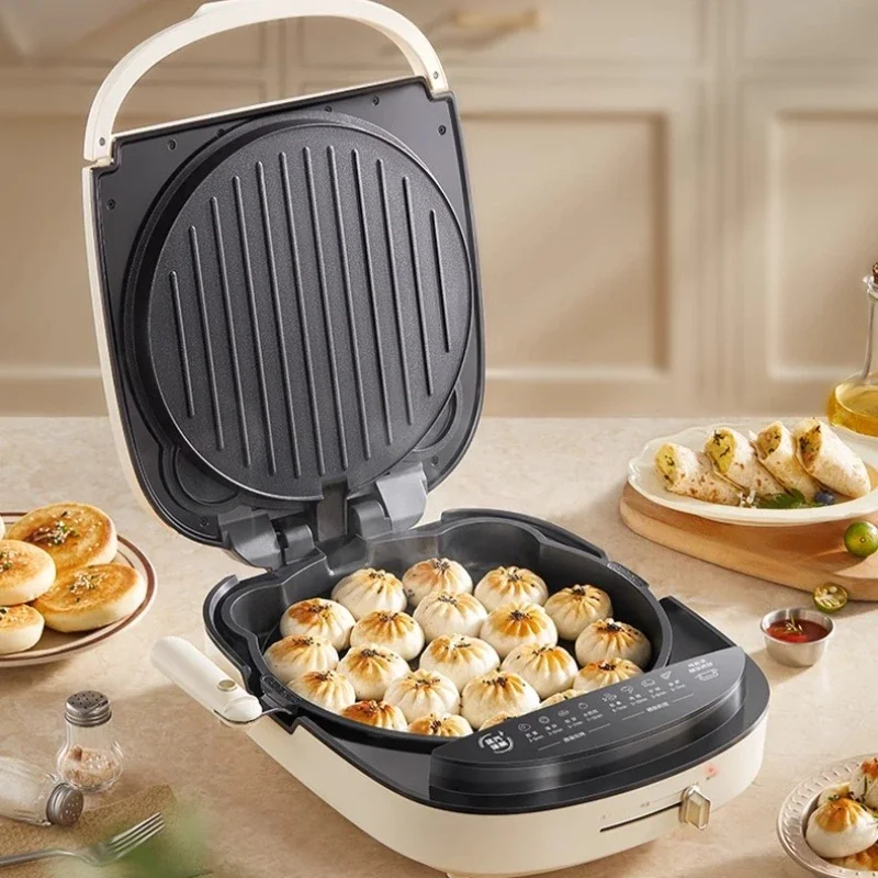 Electric baking pan household multifunctional double-sided heating enlarged and deepened removable and washable