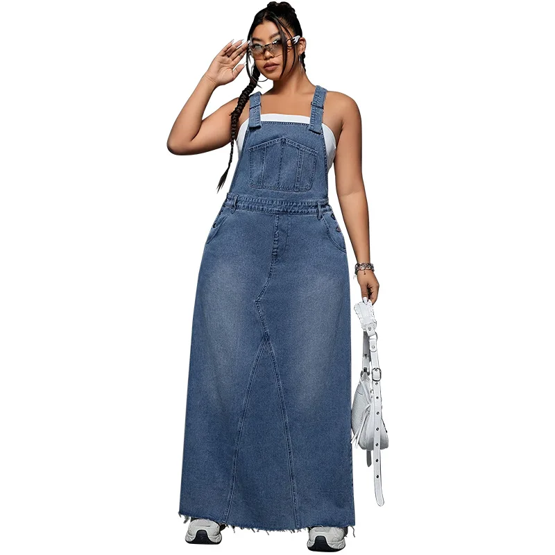 plus Size Women's Denim Overalls Cool Spicy Style Direct Sale from Manufacturer Short Pants mid Waist Other Fabric