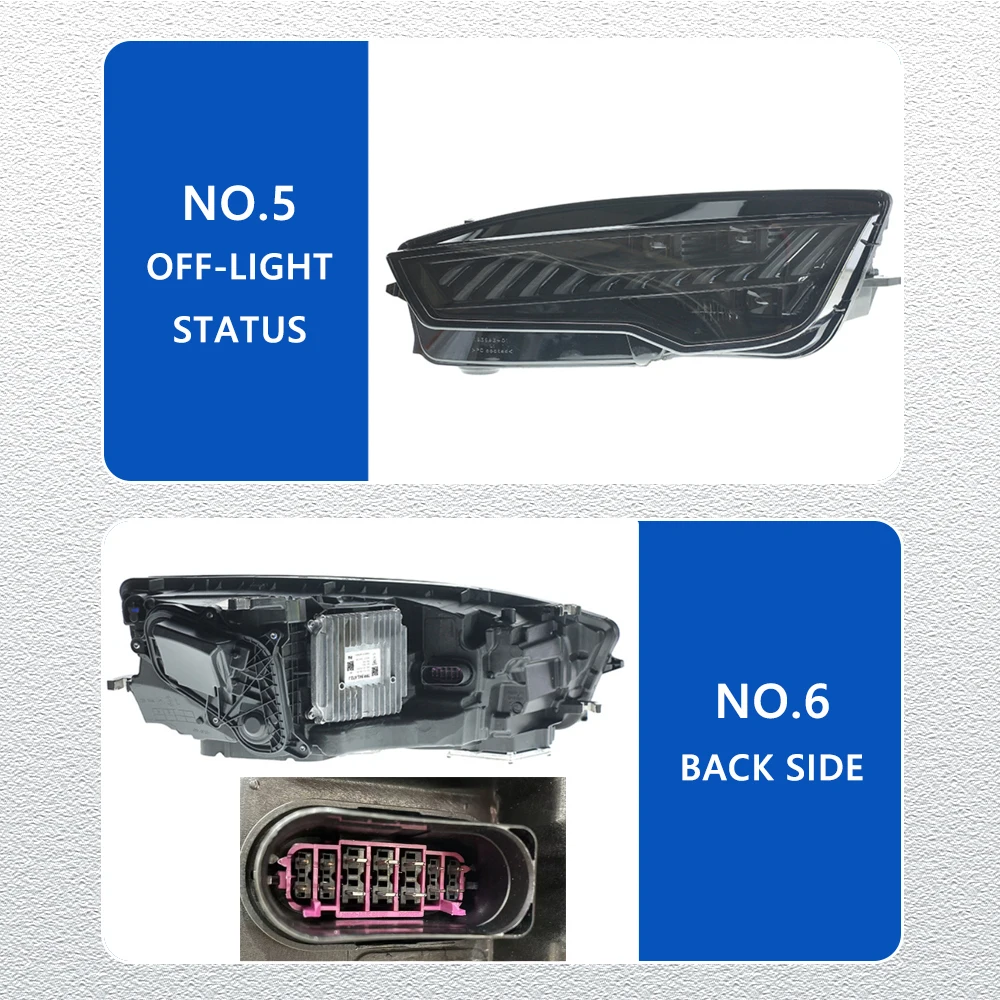 التصميم LED المصابيح الأمامية لأودي A7 11-18 نمط جديد كامل led DRL سيارة رئيس مصباح الجمعية إشارة اكسسوارات السيارات تعديل مصباح