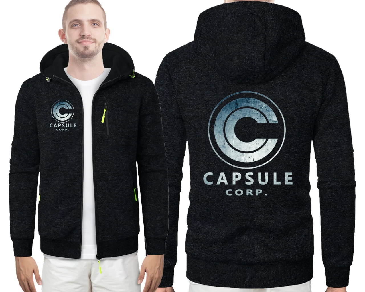 Аниме Capsule Corp Super Goku Спортивная повседневная толстовка Кардиган Куртки с капюшоном Толстовки Бейсбольная