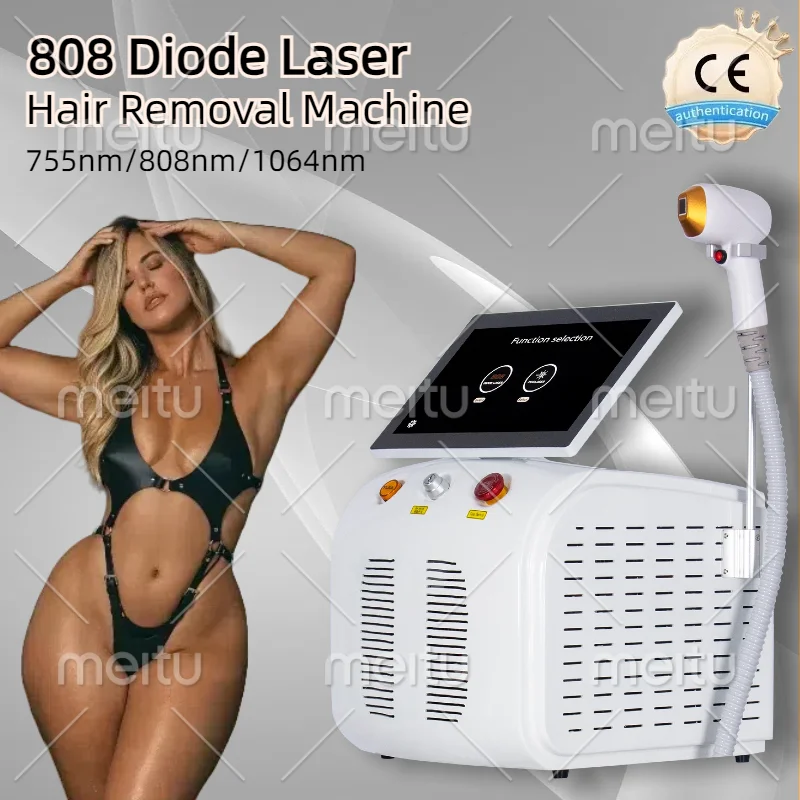 

Diode Laser Epilator 3 Wavelength Painless 808nm Hair Removal Machine Device 3500W High Power Ice Cooling 755NM 808NM 1064NM CE