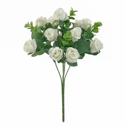 Artificial Flowers Silk Roses for Wedding Bridal Bouquet Home Festive Party Christmas Decoration wedding Diy gift Box Hot sales