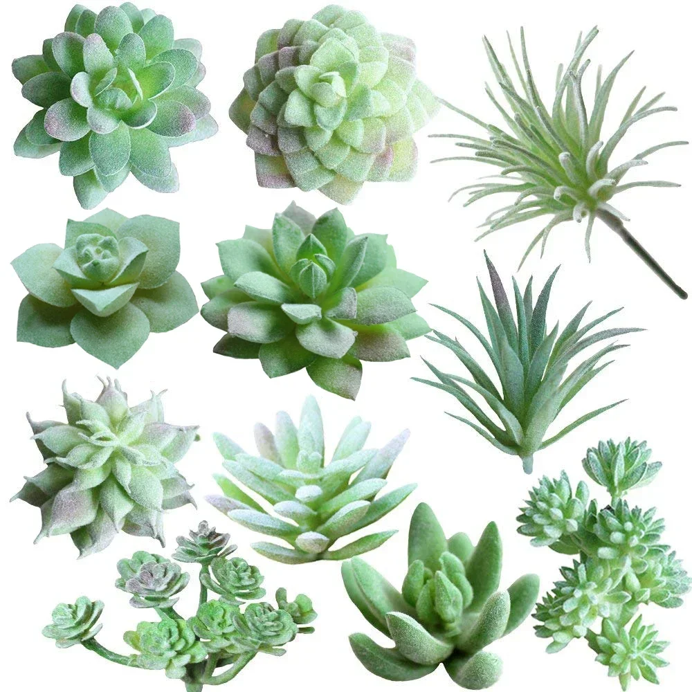 Assorted Mini Unpotted  Succulents Artificial Plants  DIY Materials In Garden