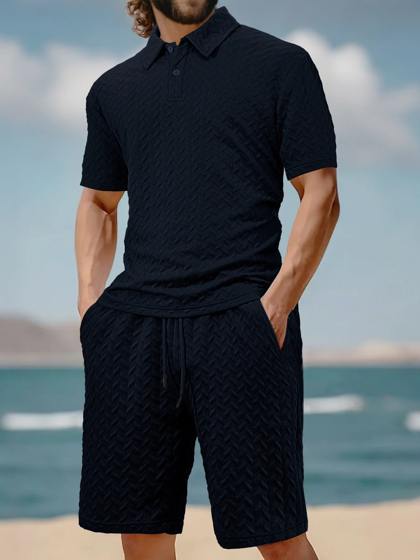 Casual Sports Style Short Two - Men'S Fashion Color บทวิจารณ์และราคา