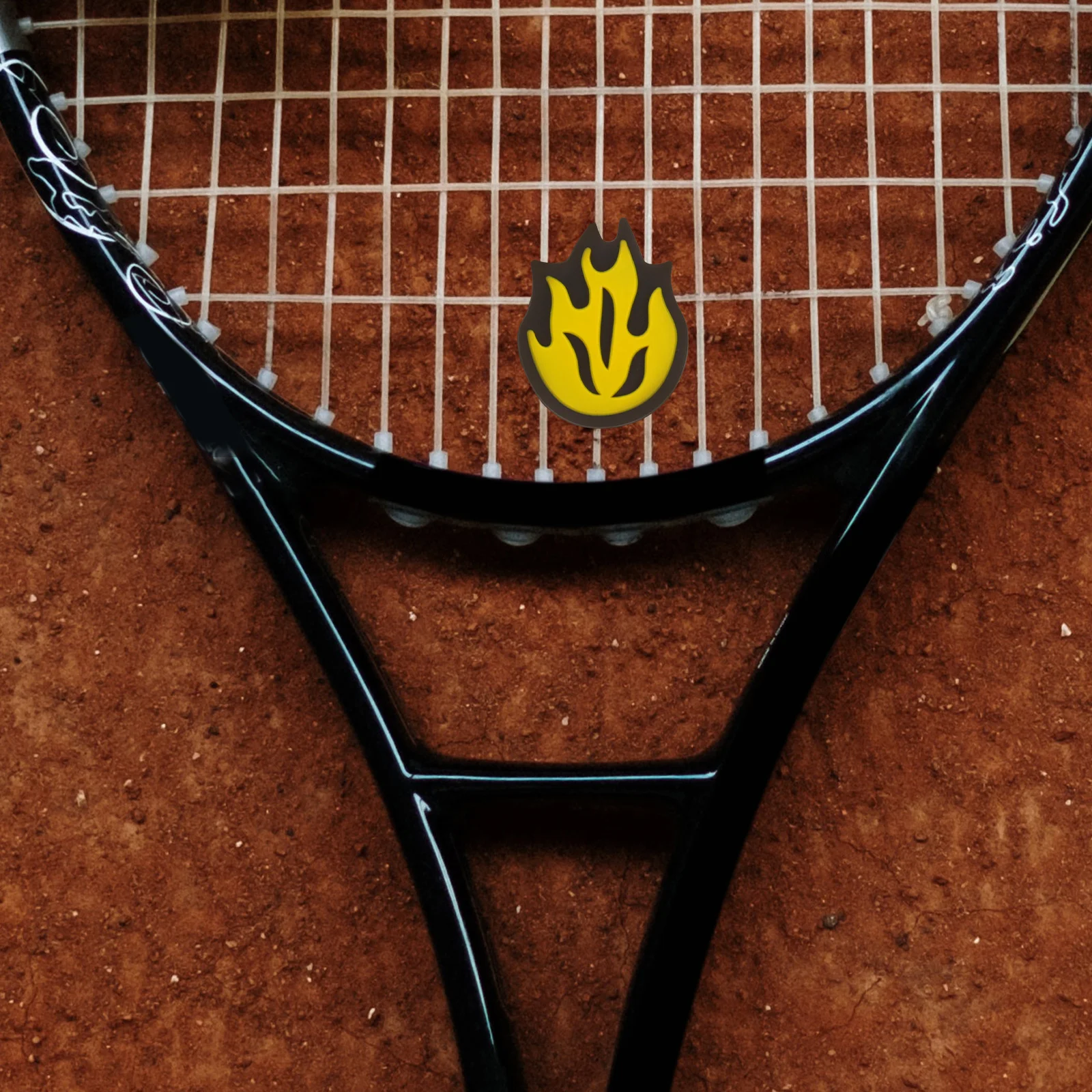

6 Pcs Tennis Racket Shock Absorber Silicon Dampener Damper Fire Dampners for Rackets Silica Gel Dampers Child Ball Shape