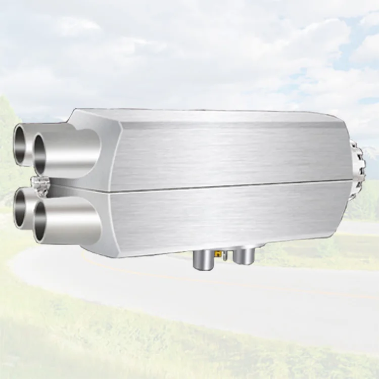 

Aluminum Energy Saving Truck Heater RV 24V Parking Fuel Air Boat Heater For Four Holes Silver Yacht Heater