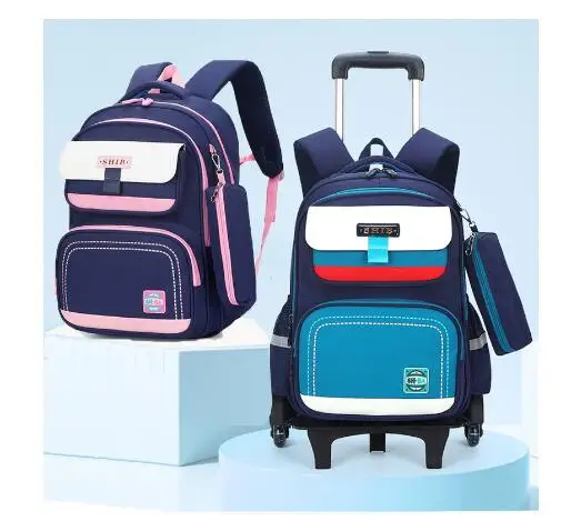 Schule rädern rucksack für jungen schule tasche mit rädern kinder Kinder Schule tasche auf rädern Schule Rollende rucksack Taschen für junge