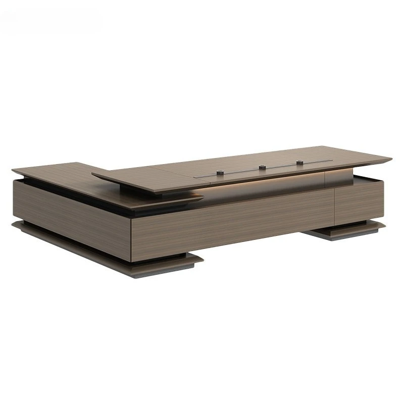 

Boss desk, light luxury, modern simplicity, high-end minimalism, president's desk manager Italian style