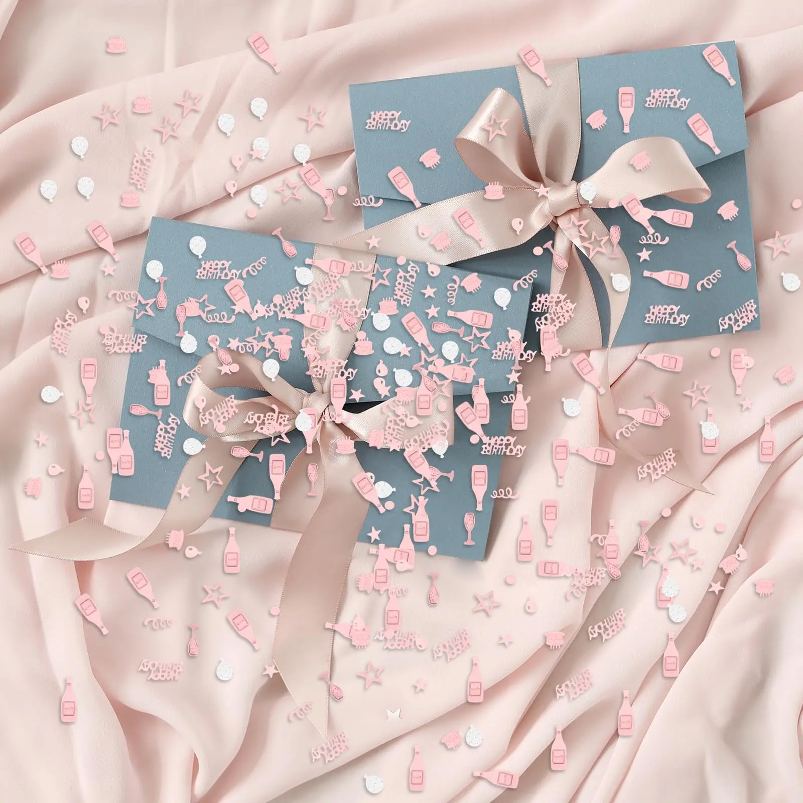 1bag Glitter Rose Gold and Silver Confetti Birthday Supplies Wedding Throw Baby Shower Party Wedding Ceremony Throw Supplies