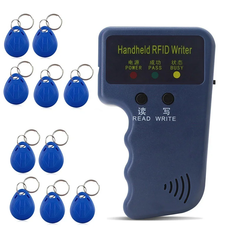 

Handheld Flipper Zero RFID Duplicator Card Reader 125KHz EM4100 Copier Writer Programmer T5577 Rewritable ID Keyfobs EM4305 Tags