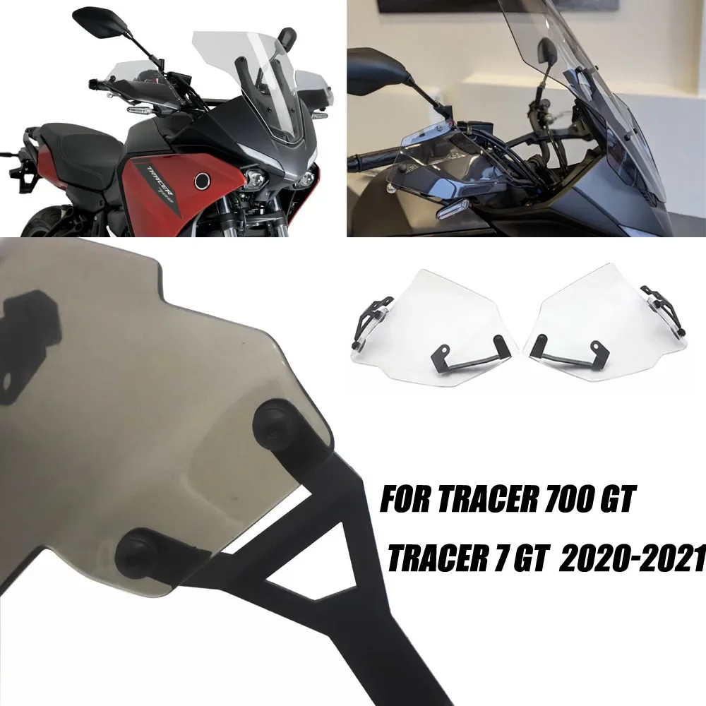 Clear Handguard Extensions Hand Shield Protector Windshield FOR Yamaha TRACER 700 GT TRACER 7 GT Tracer Motorcycle Accessories