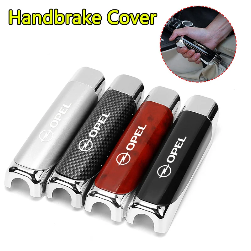 

New Car Handbrake Cover Carbon Fiber Auto Handbrake Grips Protector For Opel Astra GTC Insignia Antara Meriva Zafira Accessories