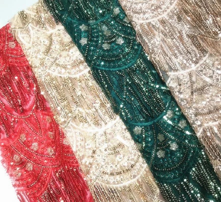 Bling Tassel Sequin Designer Fabric By The Meter,Sew Dress Suspenders Wedding Dress Performance Clothes Fabric 2022 INS HOT