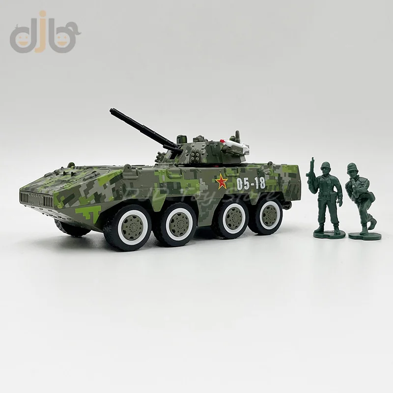 1:50 Diecast Military Model Toy Armored Fighting Vehicle China AFV Pull Back Replica With Sound Lights