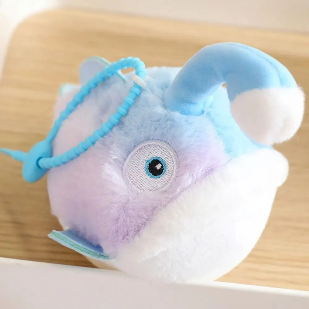 Simulation Bobo Angora Fish Plush Doll Cartoon Magnetism Magnet Kiss Fish Keychain Creative Night Glowing Glowing Fish Pendant