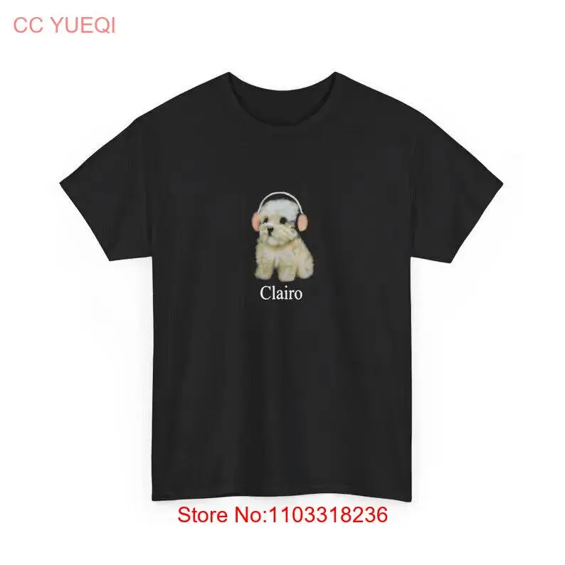 Clairo Dog Puppy Headphones T-Shirt