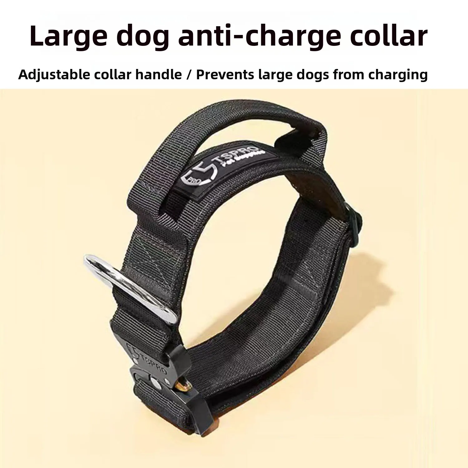耐久性のある金属製犬用リード首輪、大型犬と中型犬用の爆発防止プルリング、調和のとれたペット用ゴールデンレトリバーマスティフ用
