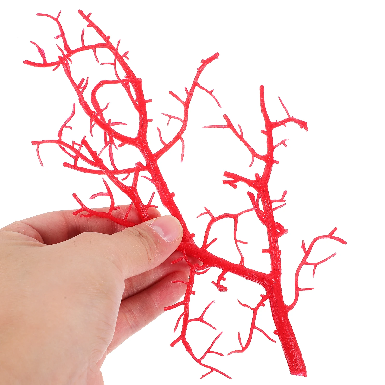 

6 Pcs Simulated Coral Branch Accessories Twig Decor Artificial Ornament Decorative Faux Plastic Branches Twigs