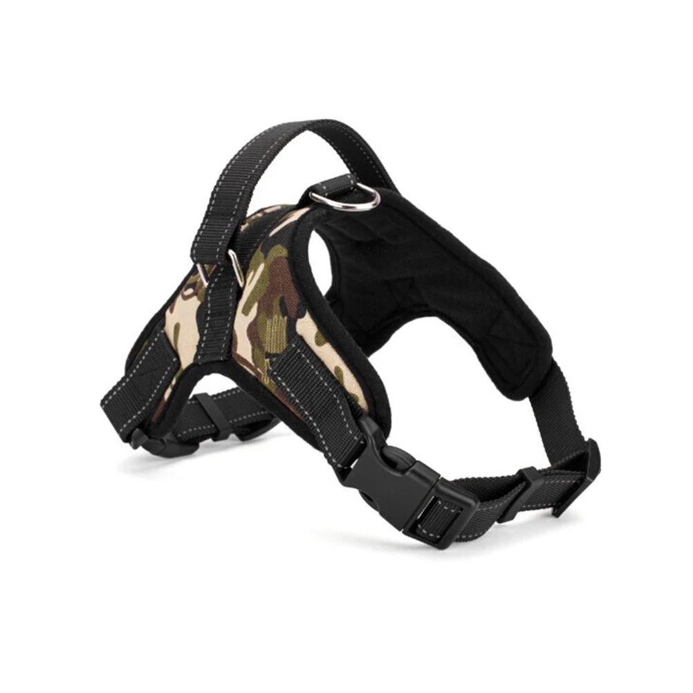 

Camouflage Saddle Style Dog Harness Oxford Cloth Large Medium Pet Chest Belt Comfortable Walking Quick Release Buckle Free
