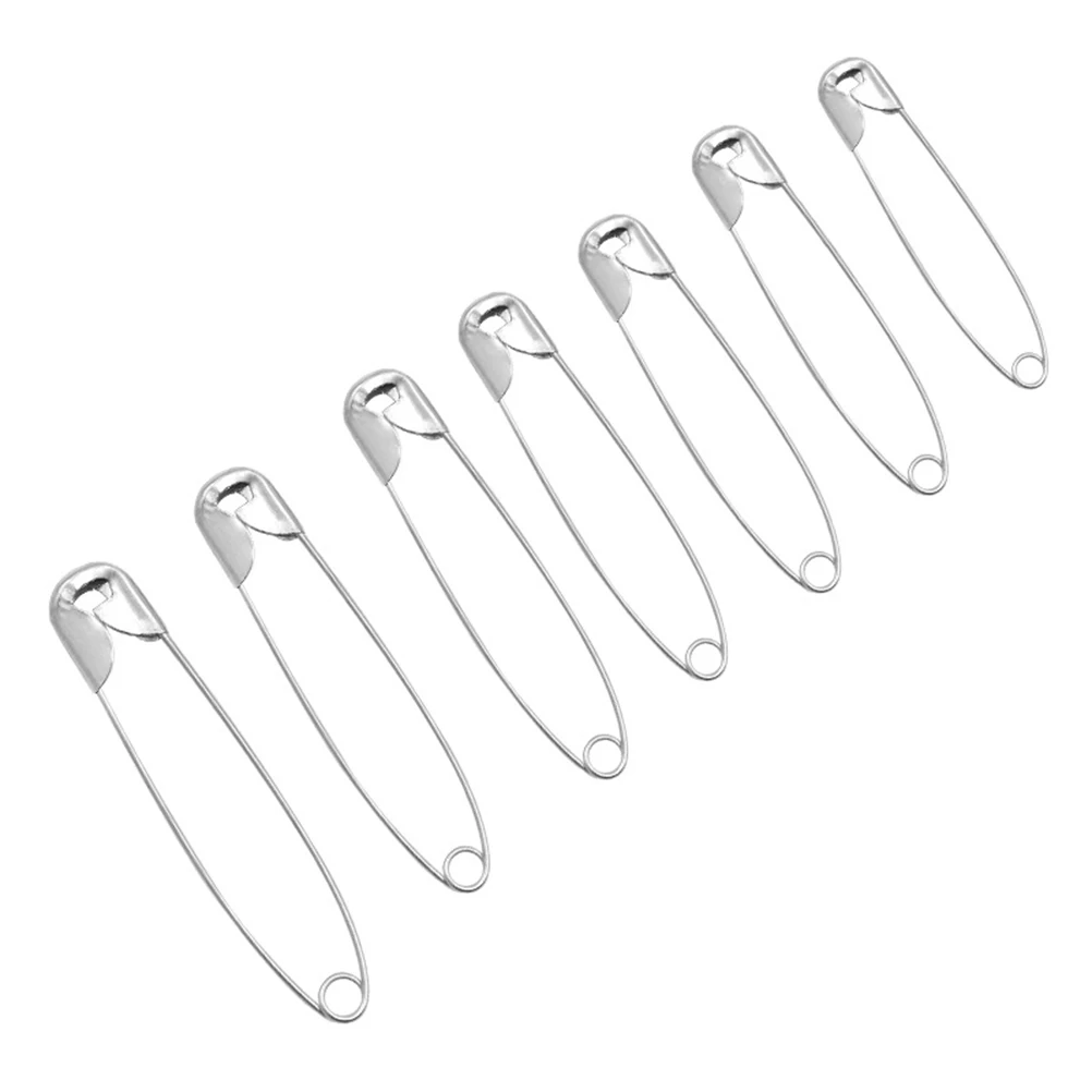 

700pcs Small Safety Pins Assorted Bulk Metal Buckle Silver Durable Wear-Resistant Easy-Open Design For Clothing Handwork