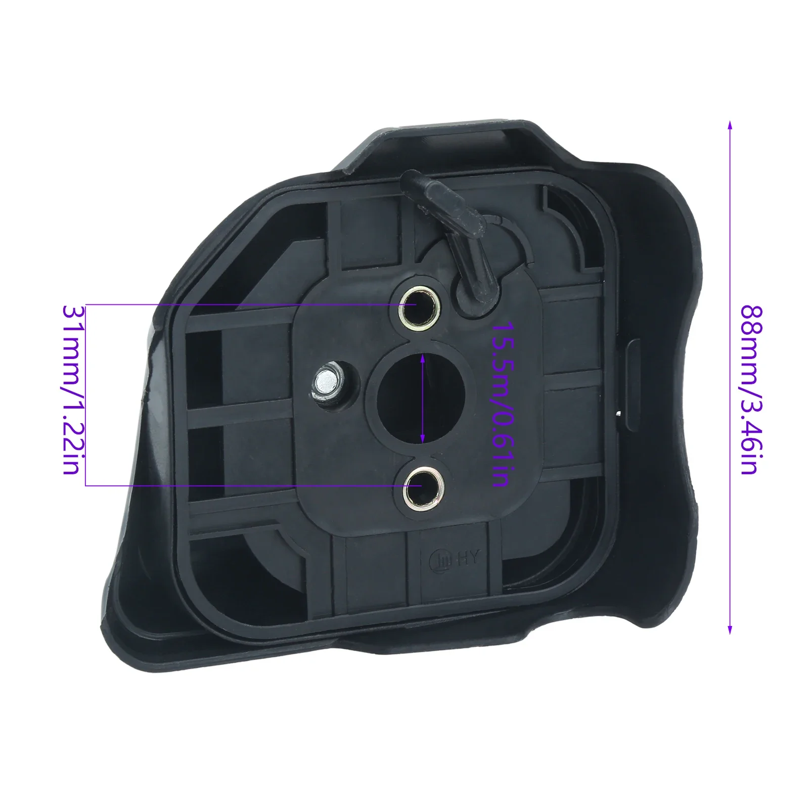 Plastic 32 Hedge Lawn Mower Grass Trimmer Air Filter 2-Stroke Engine Sponge Filter Lawn Mower Parts Garden Tools Black