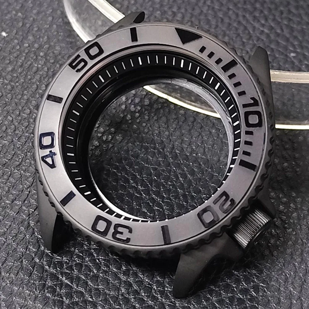 

Корпус для часов NH35 с сапфировым стеклом, 41,5 мм, мужские часы, стальной корпус, черно-серебристый, для механизмов NH34, NH35, NH36, NH70, аксессуары для часов, ремешок 22 мм